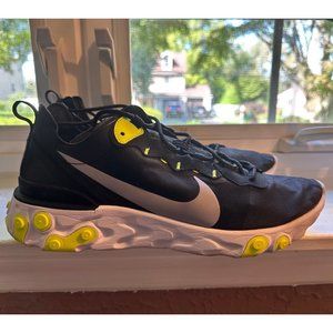Men's Nike React 55 Black/Wolf Grey/Volt - US Men's Size 13